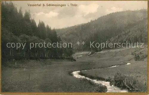 AK / Ansichtskarte Schleusingen Bachlauf im Vessertal Thueringer Wald Kat. Schleusingen