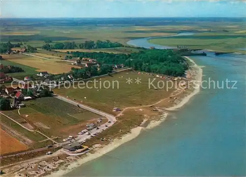 AK / Ansichtskarte Dangast Nordseebad Fliegeraufnahme