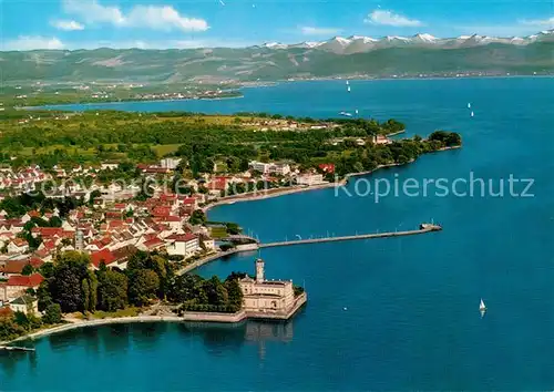 AK / Ansichtskarte Langenargen Bodensee Fliegeraufnahme Kat. Langenargen