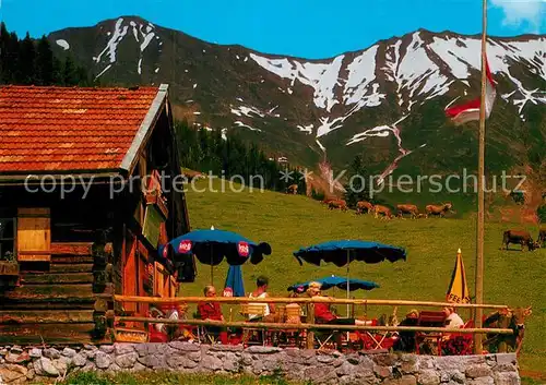 AK / Ansichtskarte Elmen Tirol Jausenstation Stablalpe