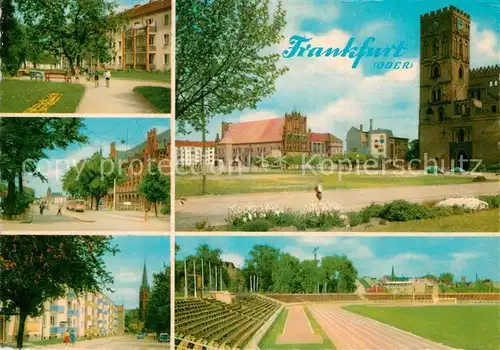 AK / Ansichtskarte Frankfurt Oder Park Strassenpartien Burgturm Stadion Kat. Frankfurt Oder