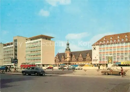 AK / Ansichtskarte Leipzig Altes Rathaus Messeamt und Messehaus am Markt Kat. Leipzig