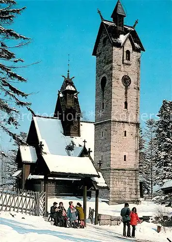 AK / Ansichtskarte Karpacz Kirche Winter Kat. Polen