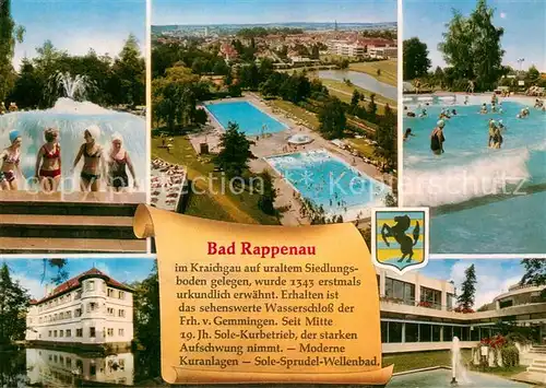 AK / Ansichtskarte Bad Rappenau Schwimmbad Schloss Kat. Bad Rappenau