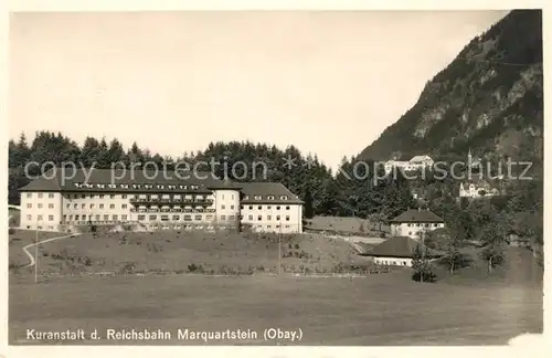 AK / Ansichtskarte Marquartstein Kuranstalt der Reichsbahn Kat. Marquartstein