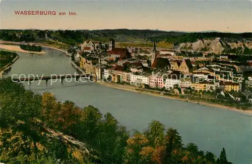 AK / Ansichtskarte Wasserburg Inn Innpartie Kat. Wasserburg a.Inn