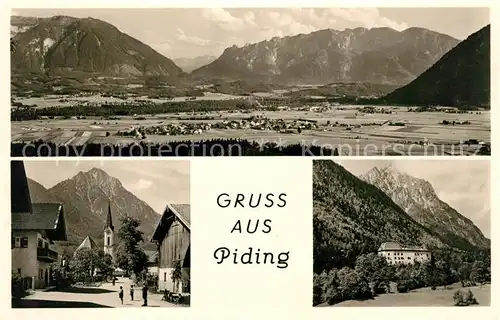 AK / Ansichtskarte Piding mit Untersberg Lattengebirge Kat. Piding