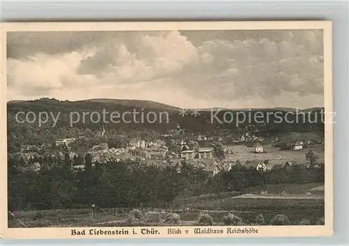 AK / Ansichtskarte Bad Liebenstein Blick vom Walhaus Reichshoehe Kat. Bad Liebenstein