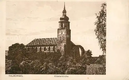 AK / Ansichtskarte Thalbuergel Klosterkirche Kat. Buergel Thueringen