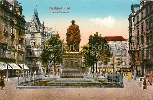 AK / Ansichtskarte Frankfurt Main Goethe Denkmal Statue Kat. Frankfurt am Main