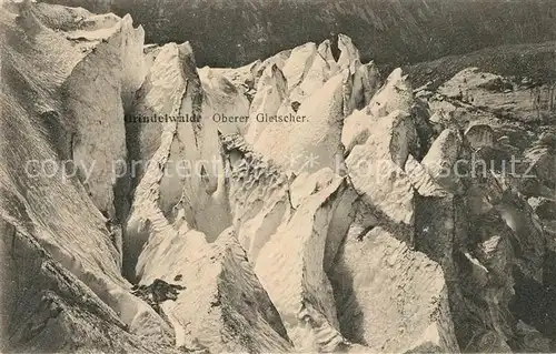 AK / Ansichtskarte Grindelwald Oberer Gletscher Gebirgspanorama Berner Alpen Kat. Grindelwald