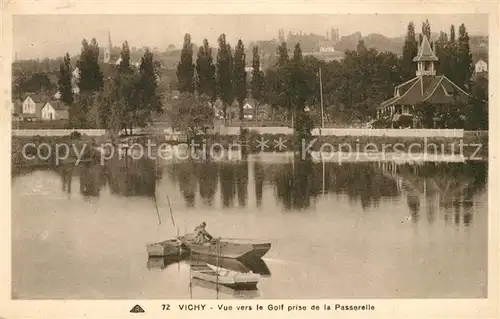 AK / Ansichtskarte Vichy Allier Vue vers le Golf prise de la Passorelle Kat. Vichy