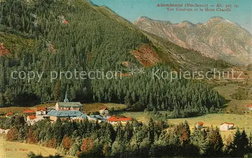 AK / Ansichtskarte Abondance avec le Mont Chaulle Kat. Abondance