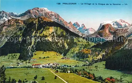 AK / Ansichtskarte Pralognan la Vanoise Le Village et Cirque de la Vanoise Kat. Pralognan la Vanoise