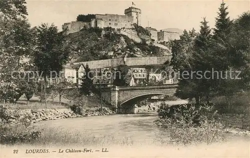 AK / Ansichtskarte Lourdes Hautes Pyrenees Le Chateau Fort Kat. Lourdes