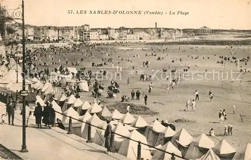 AK / Ansichtskarte Les Sables d Olonne Plage Kat. Les Sables d Olonne