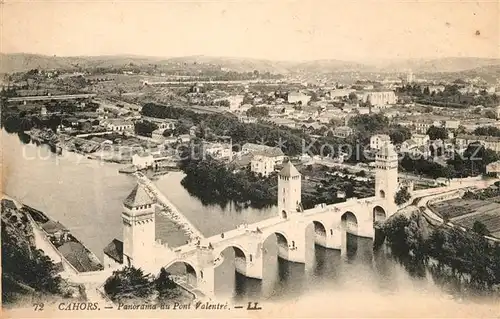 AK / Ansichtskarte Cahors Fliegeraufnahme avec Pont Valentre Kat. Cahors