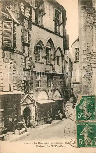 AK / Ansichtskarte Sarlat en Perigord Maison 14. Siecle