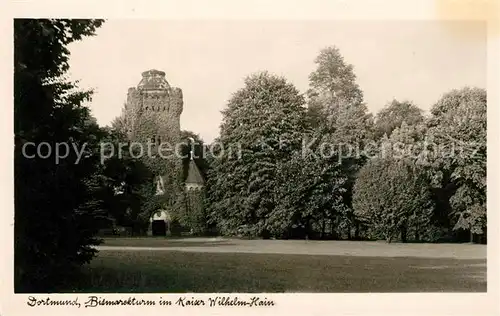 AK / Ansichtskarte Dortmund Bismarckturm Kaiser Wilhelm Hain Kat. Dortmund