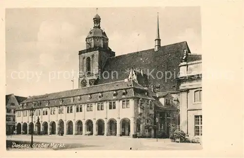 AK / Ansichtskarte Dessau Rosslau Grosser Markt Kat. Dessau Rosslau