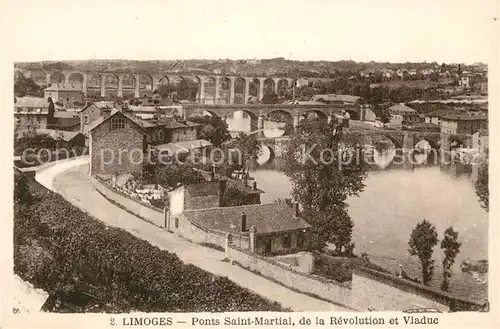 AK / Ansichtskarte Limoges Haute Vienne Ponts Saint Marial Revolution Viadukt Kat. Limoges