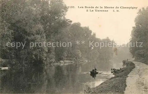 AK / Ansichtskarte Champigny Marne Fluss Ruderboot Kat. Champigny