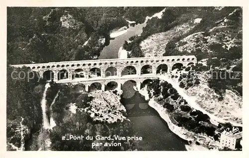 AK / Ansichtskarte Pont du Gard Fliegeraufnahme