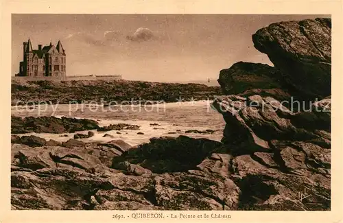 AK / Ansichtskarte Quiberon Morbihan Meeresspitze Schloss Kat. Quiberon