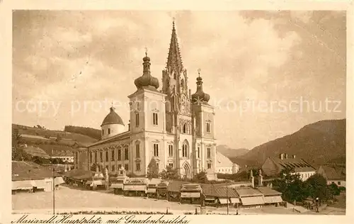 AK / Ansichtskarte Mariazell Steiermark Hauptplatz Gnadenbasilika Kat. Mariazell