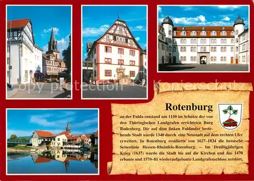 AK / Ansichtskarte Rotenburg Fulda Burg Rodenberg Details Kat. Rotenburg a.d. Fulda