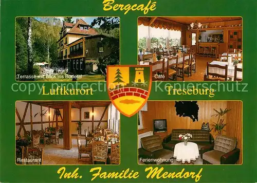 AK / Ansichtskarte Treseburg Harz Bergcafe Terrasse Cafe Restaurant Ferienwohnung Kat. Treseburg