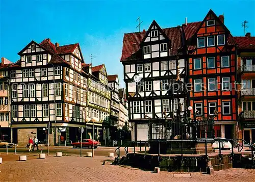 AK / Ansichtskarte Hannover Holzmarkt mit dem Oskar Winter Brunnen Altstadt Kat. Hannover