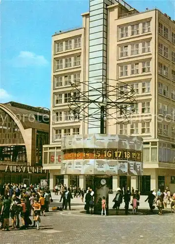 AK / Ansichtskarte Berlin Urania Weltzeituhr am Bahnhof Alexanderplatz Kat. Berlin