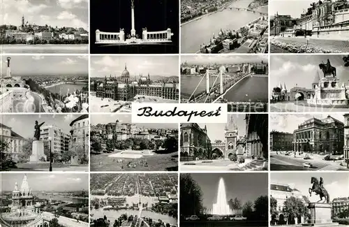 AK / Ansichtskarte Budapest Teilansichten Kat. Budapest