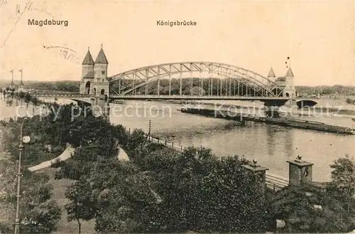 AK / Ansichtskarte Magdeburg Koenigsbruecke Kat. Magdeburg