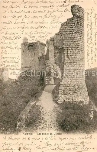 AK / Ansichtskarte Vendome Ruines du Chateau Kat. Vendome