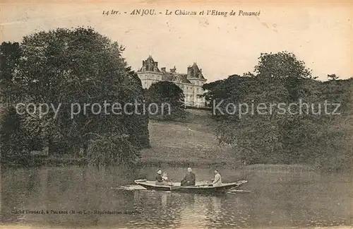 AK / Ansichtskarte Anjou Chateau Boot Kat. Anjou