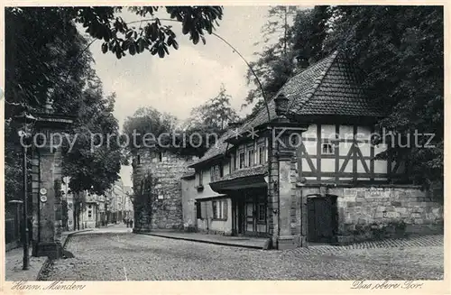 AK / Ansichtskarte Hann. Muenden Oberes Tor Kat. Hann. Muenden