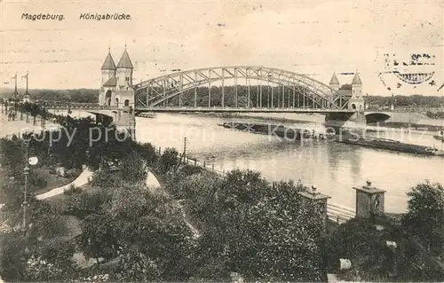 AK / Ansichtskarte Magdeburg Koenigsbruecke Kat. Magdeburg