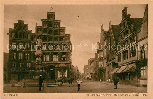 AK / Ansichtskarte Lueneburg Grapengiesserstrasse mit Schuetting Kat. Lueneburg