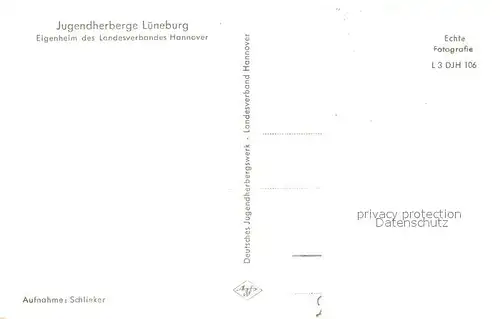 AK / Ansichtskarte Lueneburg Jugendherberge Kat. Lueneburg