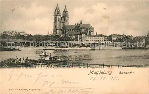 AK / Ansichtskarte Magdeburg Elbansicht Kat. Magdeburg