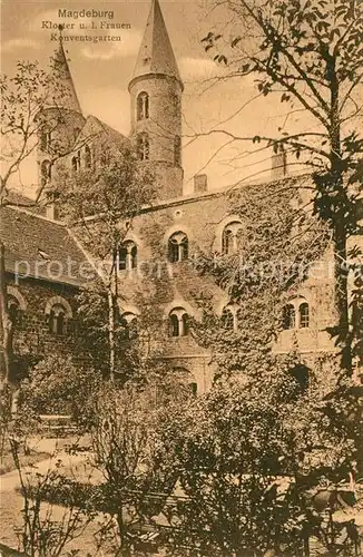 AK / Ansichtskarte Magdeburg Kloster und Konventsgarten Kat. Magdeburg