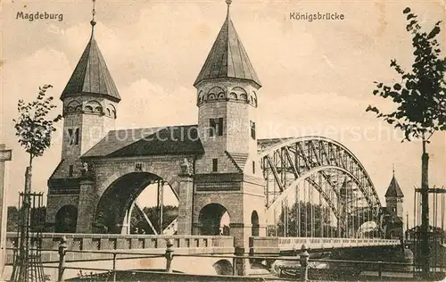 AK / Ansichtskarte Magdeburg Koenigsbruecke Kat. Magdeburg