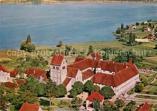 AK / Ansichtskarte Mittelzell Muenster Fliegeraufnahme Kat. Reichenau Bodensee