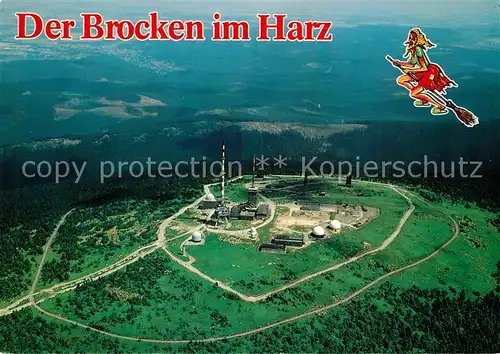 AK / Ansichtskarte Brocken Harz Fliegeraufnahme