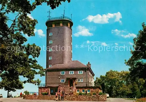 AK / Ansichtskarte Hohe Bracht Aussichtsturm Vogelwarte Weeterstation Kat. Lennestadt