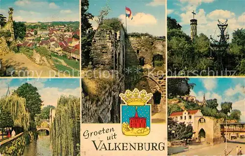 AK / Ansichtskarte Valkenburg aan de Geul Panorama Burgruine Turm Seilbahn Kanal Kat. Valkenburg