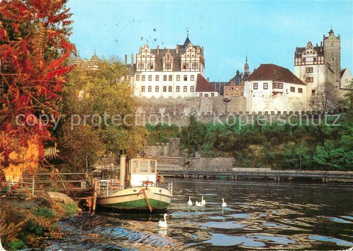 AK / Ansichtskarte Bernburg Saale Saalepartie Schloss Carl