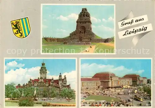 AK / Ansichtskarte Leipzig Voelkerschlachtdenkmal Schloss Zwinger Kat. Leipzig